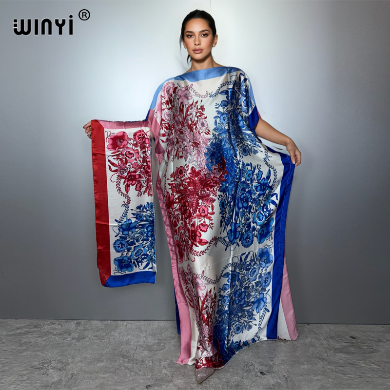 Boho Summer Beach Maxi Dress - 여성용 WINYI 여름 보헤미안 아프리카 드레스,