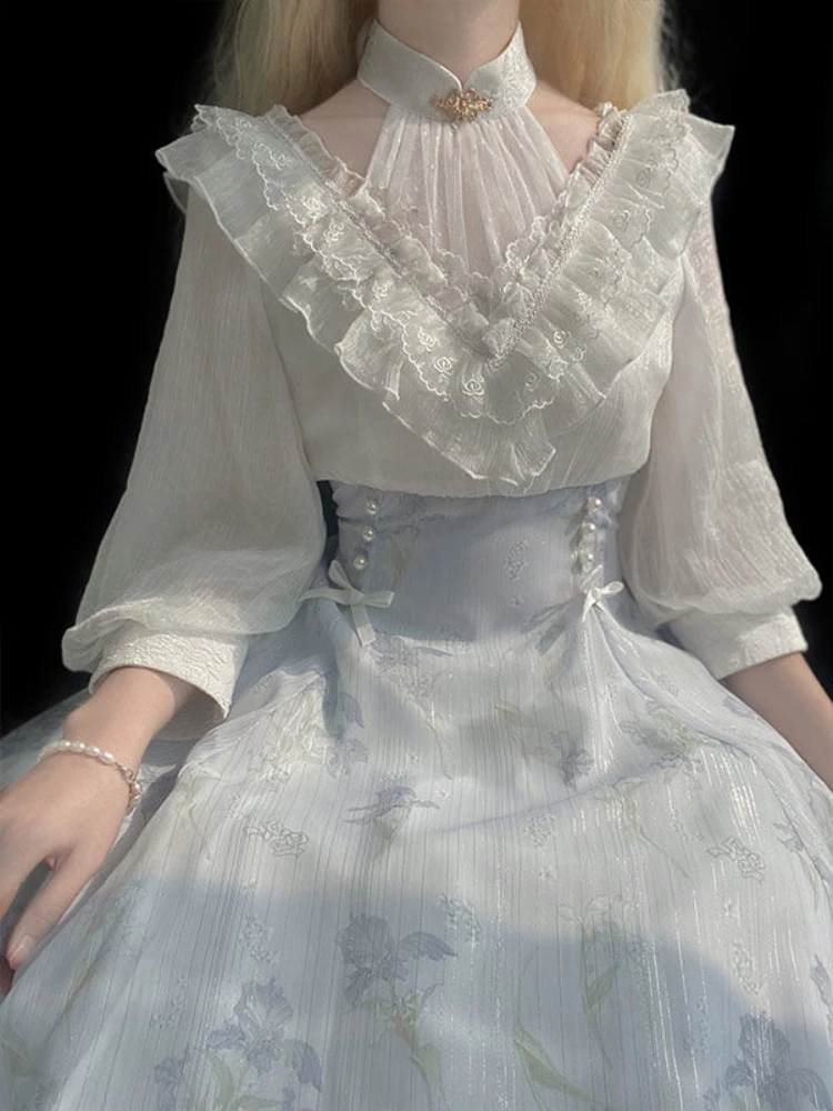 여성 플로럴 로리타 원피스 드레스 한국 2026 여름  - French Vintage Floral Midi Dress 리뷰 및 가격