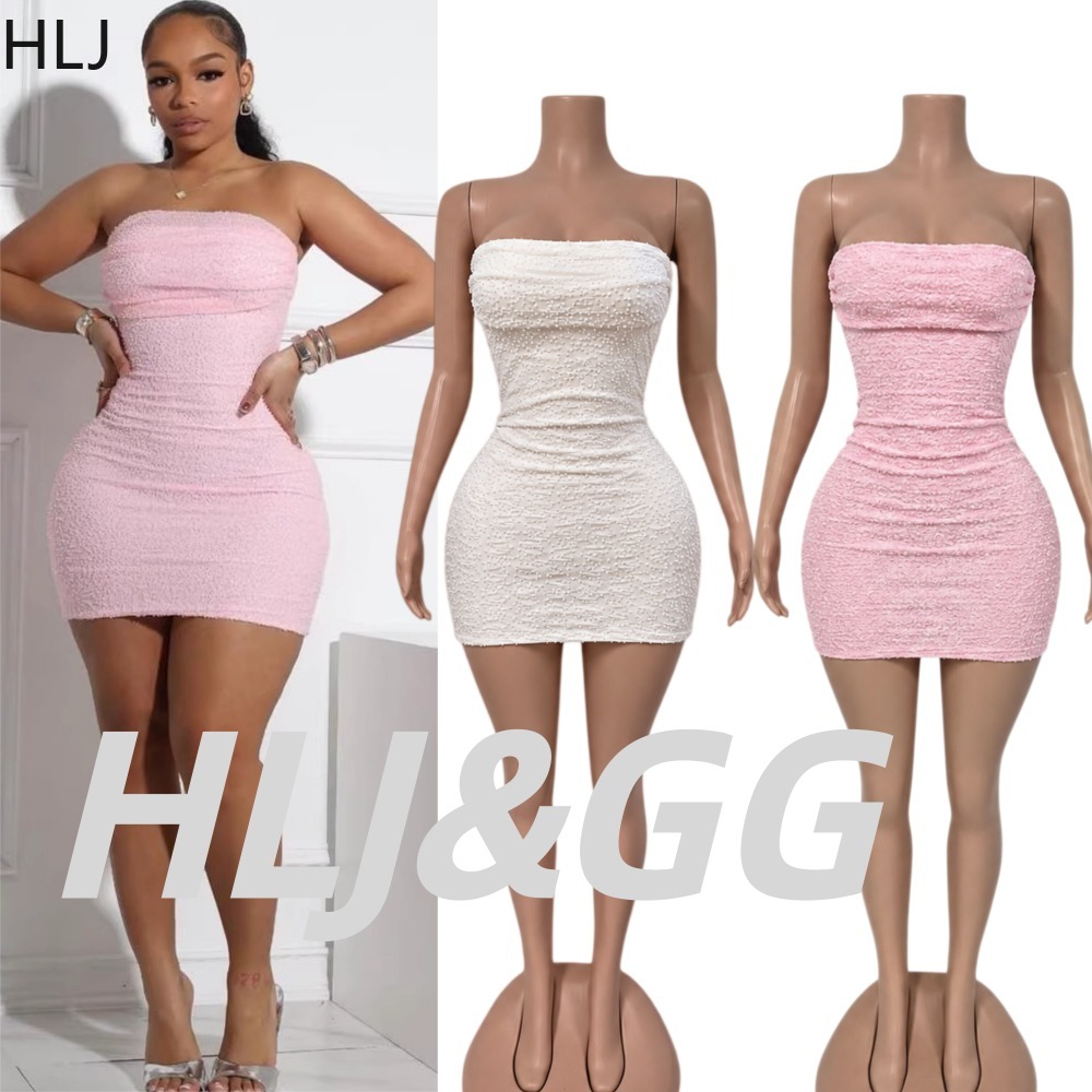 HLJ 섹시 여성 스트랩리스 미니 드레스, 라인스톤 비 - Sparkly Rhinestone Club Party Dress 리뷰 및 가격